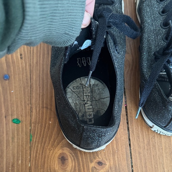 Converse Kids Glittery‎ Black Sneakers - Picture 5 of 7